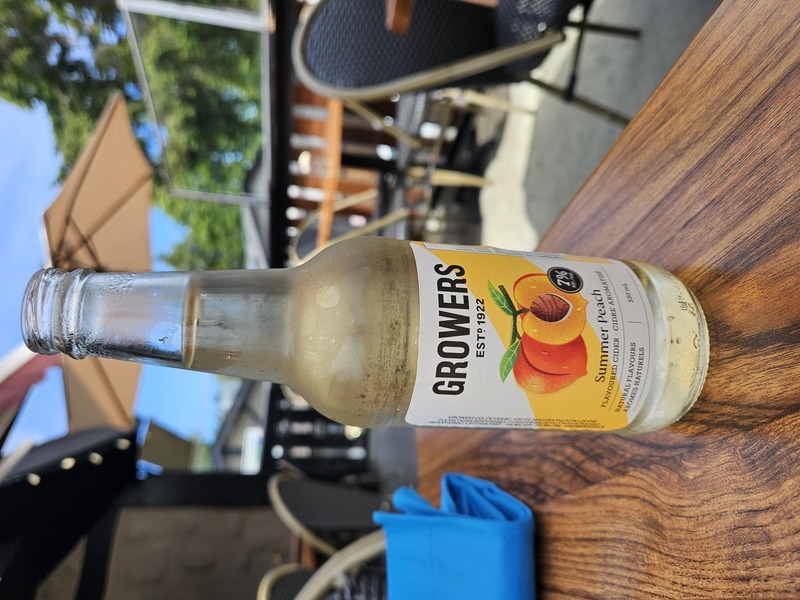 Far too sweet, which makes the peach sickly instead of refreshing.