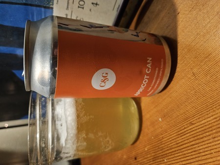 A decent cider but the apricot isn't noticeable enough, and a little drier than preferred.